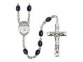  St. Damien of Molokai Centre Rosary w/Black Onyx Beads 