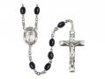  St. Joseph Marello Centre Rosary w/Black Onyx Beads 