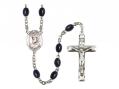  St. Pius V Centre Rosary w/Black Onyx Beads 