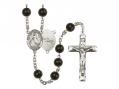  St. Joseph of Cupertino Centre Rosary w/Black Onyx Beads 