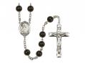  St. Bridget of Sweden Centre Rosary w/Black Onyx Beads 