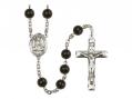  St. Walburga Centre Rosary w/Black Onyx Beads 
