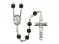  St. Gemma Galgani Centre Rosary w/Black Onyx Beads 