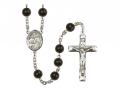  St. Cosmas & Damian Centre Rosary w/Black Onyx Beads 