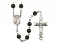  St. Roch Centre Rosary w/Black Onyx Beads 