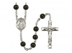  St. Anthony of Egypt Center Rosary w/Black Onyx Beads 