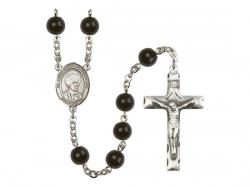  St. Louis Marie de Montfort Centre Rosary w/Black Onyx Beads 