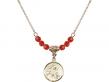  St. Anne Birthstone Necklace Available in 15 Colors 
