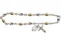  Rosary Bracelet w/Oval Bead 
