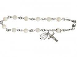  Rosary Bracelet w/Mother of Pearl Bead 
