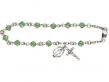  Rosary Bracelet w/Swarovski Rundell Bead in Assorted Colors 