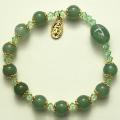  Rosary Bracelet w/Green Jade Bead 