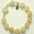  Rosary Bracelet w/Gold Jade Bead 