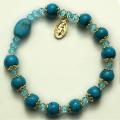  Rosary Bracelet w/Turquoise Bead 