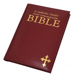  A Catholic Child\'s First Communion Bible - Maroon 