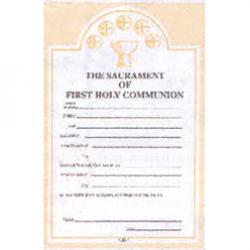  First Communion Certificates (50/Pad) 