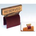  Flexible Maroon Fabric Pew Reserved Sign 