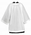  Tailored Wash & Wear Priest/Clergy Surplice w/Round Neck/Yoke 