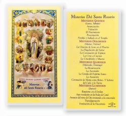  \"Misterios Del Santo Rosario, Misterios Gozosos\" Laminated Prayer/Holy Card (25 pc) 