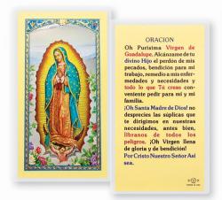  \"PURISIMA VIRGEN DE GUADALUPE\" Laminated Prayer/Holy Card (25 pc) 
