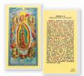  "N.S. DE GUADALUPE CON VISIONES" Laminated Prayer/Holy Card (25 pc) 