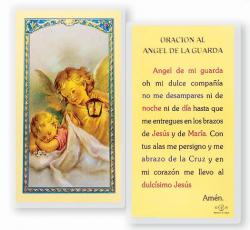  \"ANGEL DE LA GUARDA-DEL-PUENTE\" Laminated Prayer/Holy Card (25 pc) 
