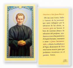  \"ORACION A SAN JUAN BOSCO\" Laminated Prayer/Holy Card (25 pc) 