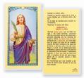  "ORACION A SANTA LUCIA" Laminated Prayer/Holy Card (25 pc) 