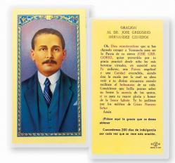 \"ORACION AL GREGORIO HERNANDEZ\" Laminated Prayer/Holy Card (25 PC) 