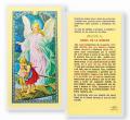  "ANGEL DE LA GUARDA-DEL PUENTE" Laminated Prayer/Holy Card (25 pc) 
