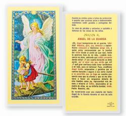  \"ANGEL DE LA GUARDA-DEL PUENTE\" Laminated Prayer/Holy Card (25 pc) 