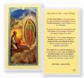  "SAINT JUAN DIEGO" Laminated Prayer/Holy Card (25 pc) 
