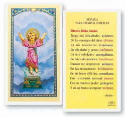  \"VINO NINO PARA SERENIDAD\" Laminated Prayer/Holy Card (25 pc) 