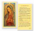 "LA MAGNIFICA-VIRGIN GUADALUPE" Laminated Prayer/Holy Card (25 pc) 