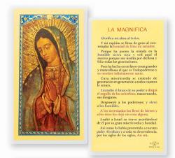  \"LA MAGNIFICA-VIRGIN GUADALUPE\" Laminated Prayer/Holy Card (25 pc) 
