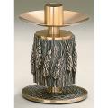  Combination Finish Textured Bronze Altar Candlestick: 5757 Style: 1 1/2" Socket 