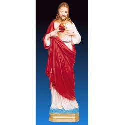 Sacred Heart of Jesus Statue in Indoor/Outdoor Vinyl Composition, 24\"H 