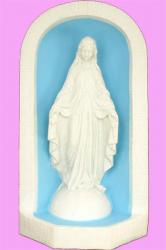  Grotto w/Granite Our Lady of Grace Statue - Indoor/Outdoor Vinyl Composition, 33\"H 