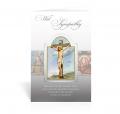  WITH SYMPATHY MAY HIS NEVER FAILING LOVE GREETING CARD (10 PC) 