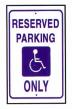  Reserved Guest Parking Only Church or School Post Road Sign 