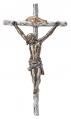  Veronese Crucifix w/Pewter Style Cross & Bronze Corpus, 16" Ht 