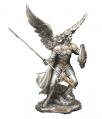  St. Raphael the Archangel Statue - Pewter Style Finish, 13 1/2" 