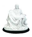  Pieta Statue in White w/Wood Base, 7"H 