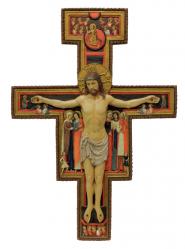  San Damiano Crucifix Hand-Painted, 16\" 