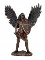  St. Michael the Archangel Statue Without the Devil - Cold Cast Bronze, 11"H 