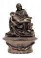  Pieta Font Standing or Hanging - Cold Cast Bronze, 8" 