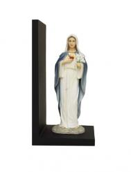  Immaculate Heart Mary Bookend, Fully Hand-Painted, 9\" 