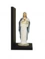  Immaculate Heart Mary Bookend, Fully Hand-Painted, 9" 
