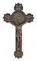  St. Benedict Crucifix Hand-Painted in Cold-Cast Bronze, 11" 