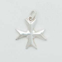  Sterling Silver Small Plain Maltese Cross 